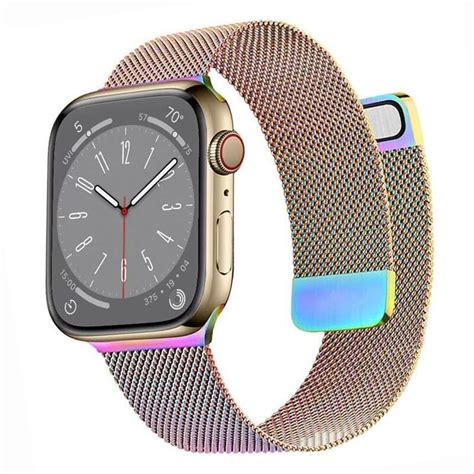 Milanese Klockarmband Apple Watch Mm Rainbow Elgiganten