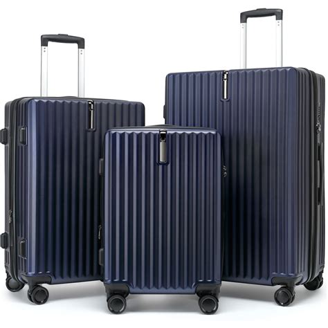 Luggage Set, Expandable 3 Piece Luggage Sets, Hard Case Luggage ...