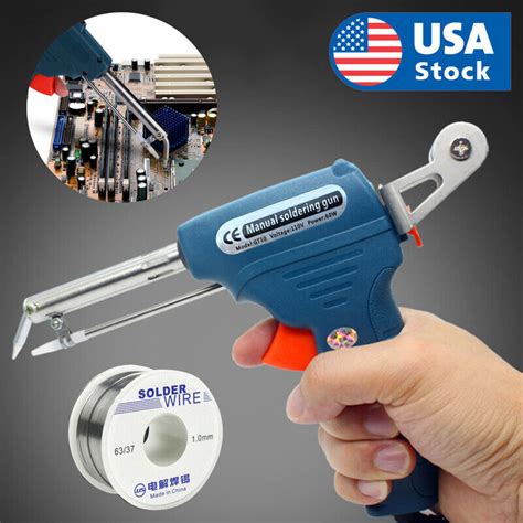 110V 60W Auto Welding Electric Soldering Iron Temperature Gun Solder