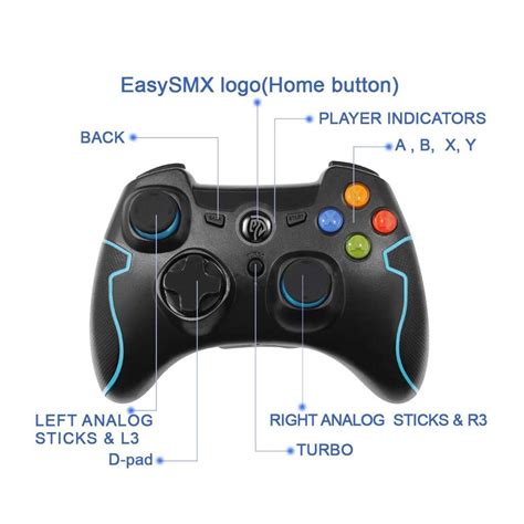 Bn Easysmx Wireless Game Controller For Pc Steam Ps Android