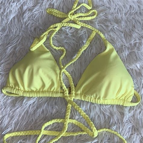 Plumeria Swimwear Swim Ava Bikini Yellow Set Poshmark