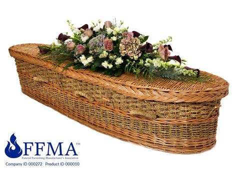 Bulrush And Willow Teardrop Coffin Natural Wicker Willow Coffins By