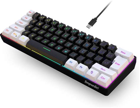 Snpurdiri Teclado Para Juegos Con Cable Al Teclado Para Juegos De