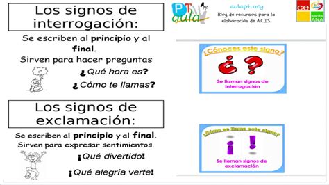 Ficha de repaso signos de interrogación y exclamacion YouTube