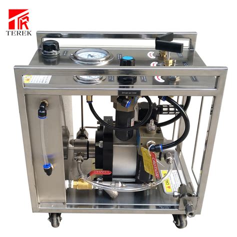 Terek Air Driven Testing Pump Hydrostatic Hydro Hydraulic Pressure Pump Test Bench Pressure