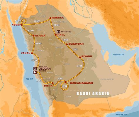 2021 Dakar Rally Route Revealed in Saudi Arabia - Asphalt & Rubber