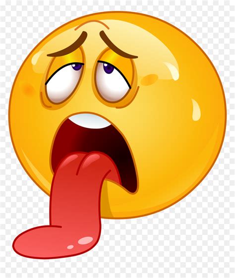 Tounge Out Tired Emoji Decal Thirsty Emoji Hd Png Download Vhv