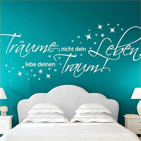 G Sticker Mural Citation Tr Ume Nicht Dein Leben Lebe Deinen Traum