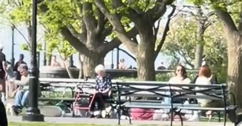 Randy Couple Have Sex Under Blanket In New York City Park As Shocked