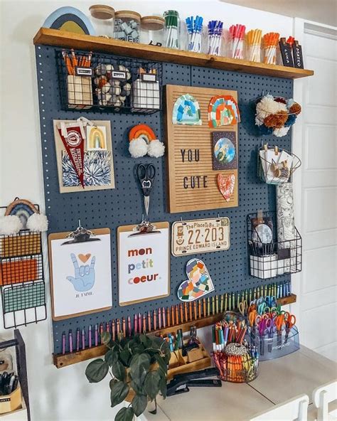 59 Peg Board/Organizer Ideas _ 25 Brilliant Pegboard Ideas to Organize ...