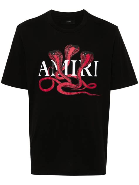 Amiri Poison Cotton T Shirt Black Farfetch In Shirts Cotton