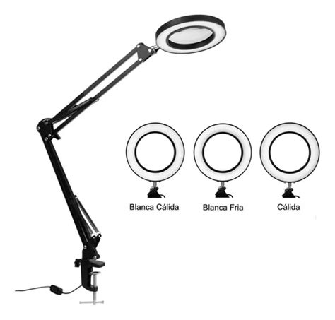 Lampara Luz Led Lupa X Brazo Extensible Profesional E