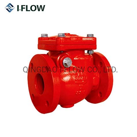 Ulfm Approved Listed Swing Check Valve With Flanged Ends 300psi