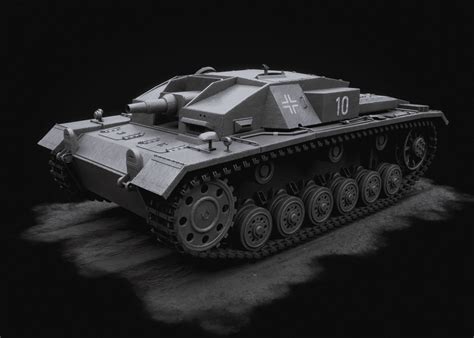 Stl File Stug Iii Ausf D Ww2 German Tank Destroyer 🪖・3d Printable Design To Download・cults