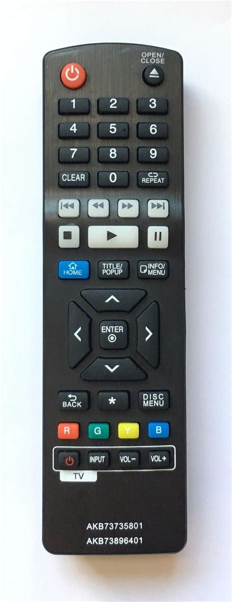 NEW USBRMT Remote AKB73735801 AKB73896401 For LG Blu Ray DVD Player