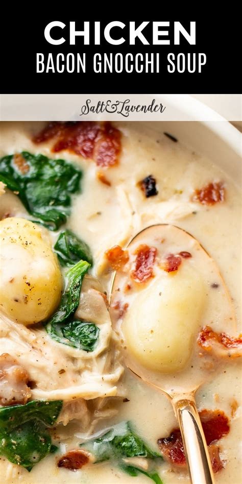 Chicken Bacon Gnocchi Soup In 2023 Gnocchi Recipes Soup Delicious