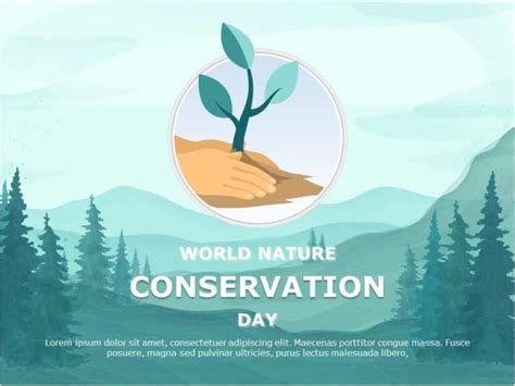 Nature Conservation Ppt Backgrounds Powerpoint Background Templates