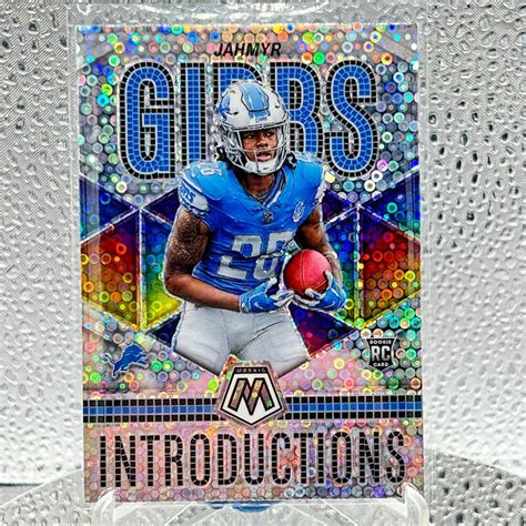 Jahmyr Gibbs Rookie No Huddle Mosaic Silver Disco Introductions