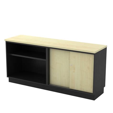 Open With Sliding Door Cabinet Lcf Furniture Store