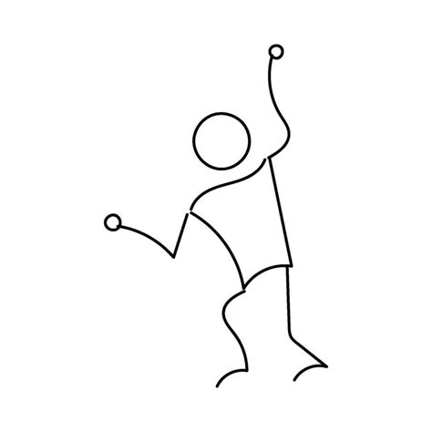 Funny Stickman hand drawn style for print 36348036 Vector Art at Vecteezy