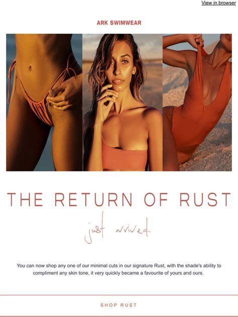 Ark Swimwear The Wait Is Over New Rust Is Here Milled