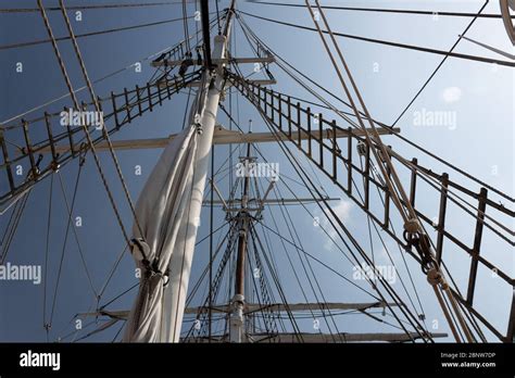 Sailing Ship Rigging Masts Shrouds Hi Res Stock Photography And Images