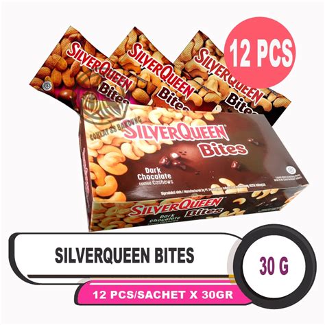 Jual SILVERQUEEN BITES 30GR GRAM BOX ISI 12 PCS COKELAT SILVER QUEEN