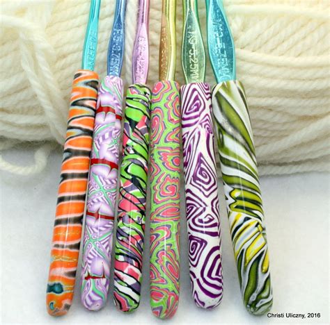 Polymer Clay Crochet Hook Set Of 6 New Boye Hook Set Sizes