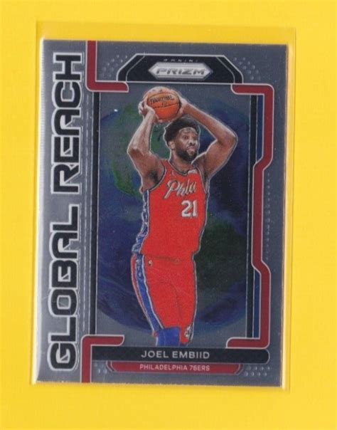 Panini Prizm Basketball Joel Embiid Global Reach Insert Nrmt