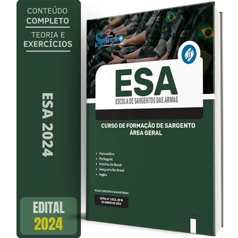 Apostila ESA 2024 Escola De Sargentos Das Armas Shopee Brasil