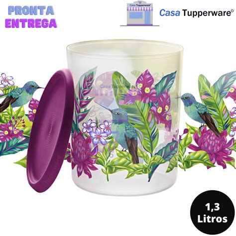 Linha Instantânea e Garrafa Eco Tupper Beija Flor Tupperware Shopee