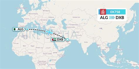 EK758 Flight Status Emirates Algiers To Dubai UAE758