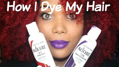 How I Dye My Natural Hair Red In 2023 Adore Hair Dye Natural Hair