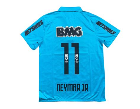 Camisa Retro Santos Neymar Jr Azul Fortal Importadora