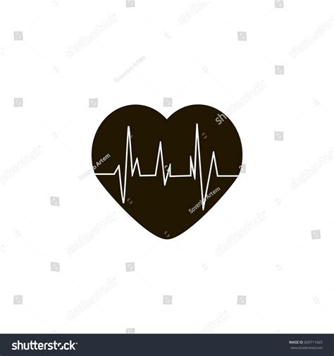 Cardiogram Stock Vector Royalty Free 609711665 Shutterstock