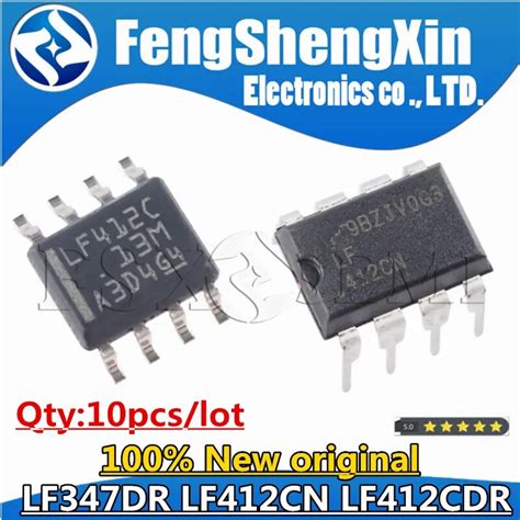 10pcs 100 New LF347DR LF347 SOP 14 LF412CN DIP8 LF412CDR LF412C SOP8