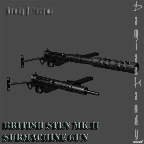 British STEN Mk.II SMG Pack by DamianHandy on DeviantArt