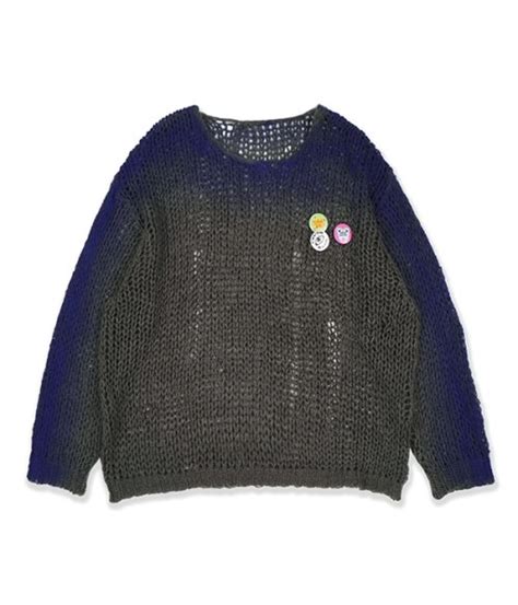 Musinsa Youthbath Mesh Spray Knit Charcoal