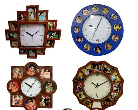 Plastic Collage Clock Photo Frame For Gift Size Inch At Rs