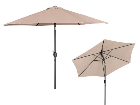 Parasol klasyczny expondo beże i brązy 270 x 239 cm porównaj ceny