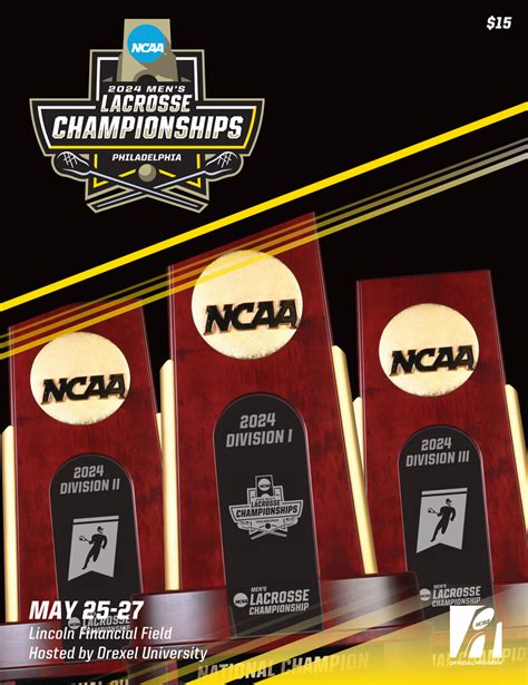 2024 Ncaa Divisions I Ii And Iii Mens Lacrosse Championship Program