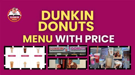 Dunkin Donuts Latte Menu Flavors Prices And More