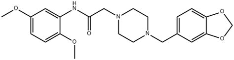 CAS 484027 74 9 2 4 Benzo D 1 3 Dioxolan 5 Ylmethyl Piperazinyl N