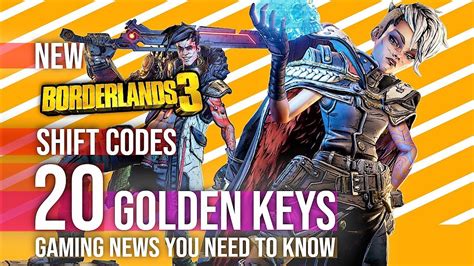 New Borderlands 3 Shift Codes Golden Key Gamimg News 2020 Youtube