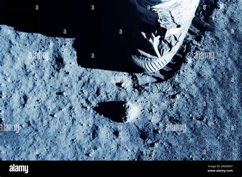 Astronaut Footprint On The Moon Elements Of This Image Furnishing Nasa