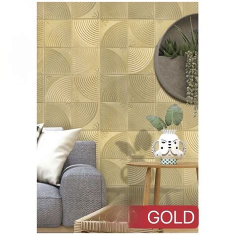 Jual 3D Wallpaper Dinding Foam Motif Lingkaran Ukuran Waterproof Brick