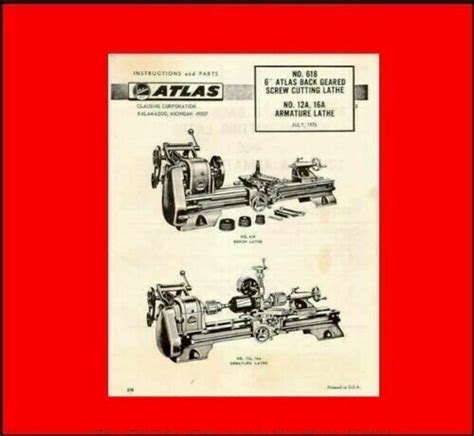 Atlas Craftsman 618 Lathe Parts