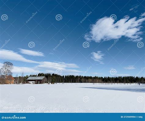 Winter Landscape of North Sweden Stock Photo - Image of ocean, snow: 272949994