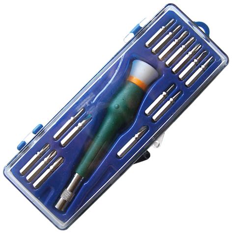 Torx magnetic screwdriver with 15 bits