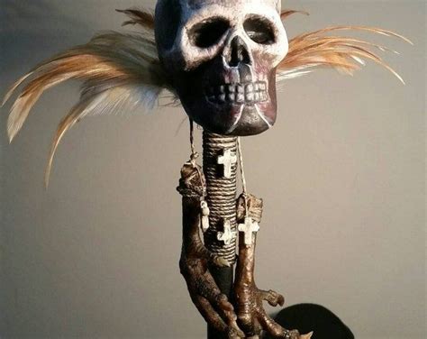 Baron Samedi Papa Legba Voodoo Staff Etsy Voodoo Halloween Baron